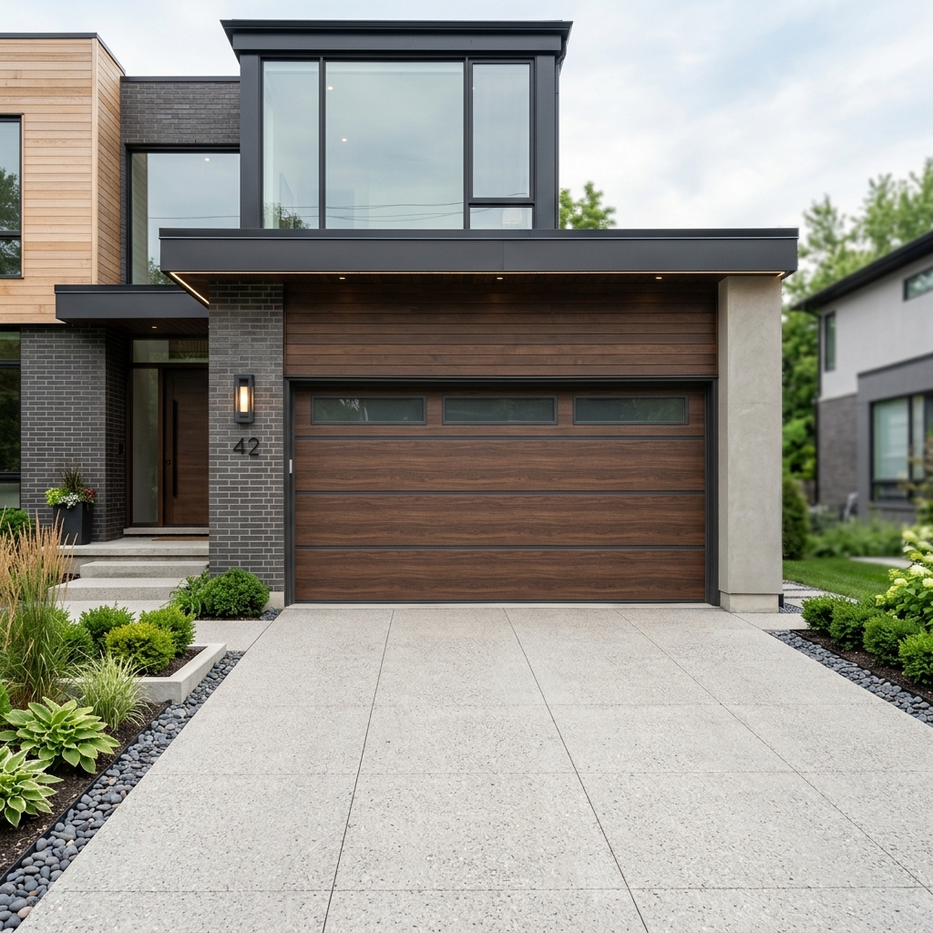 Puerta automática moderna